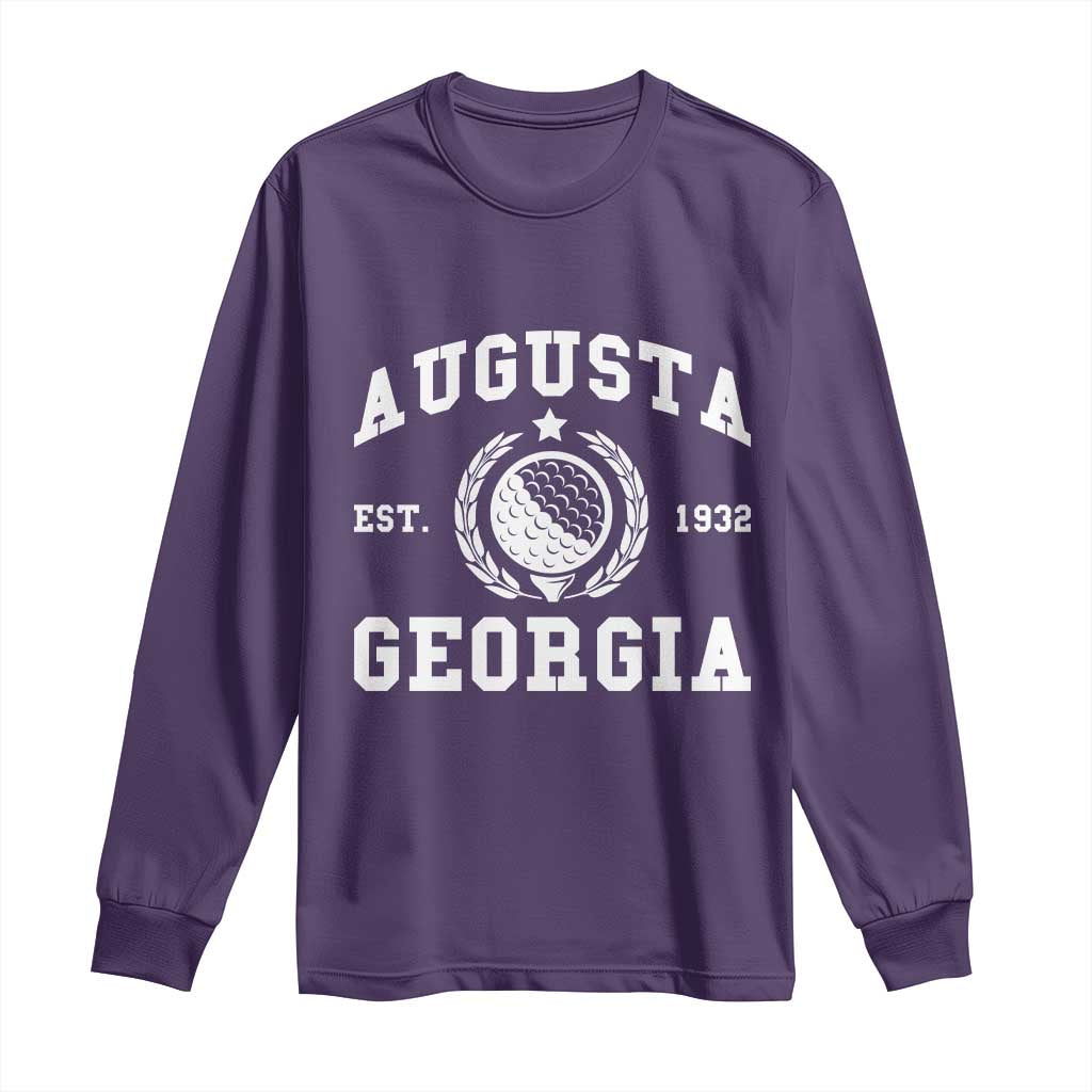 Generic Augusta Georgia Long Sleeve Shirt Vintage Style Golf Pullover Golf Lover Gift