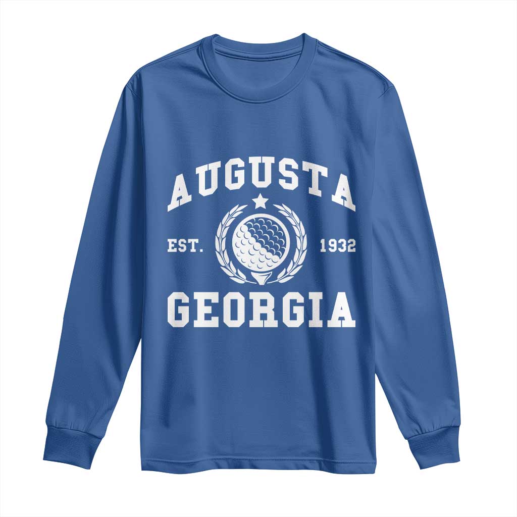 Generic Augusta Georgia Long Sleeve Shirt Vintage Style Golf Pullover Golf Lover Gift