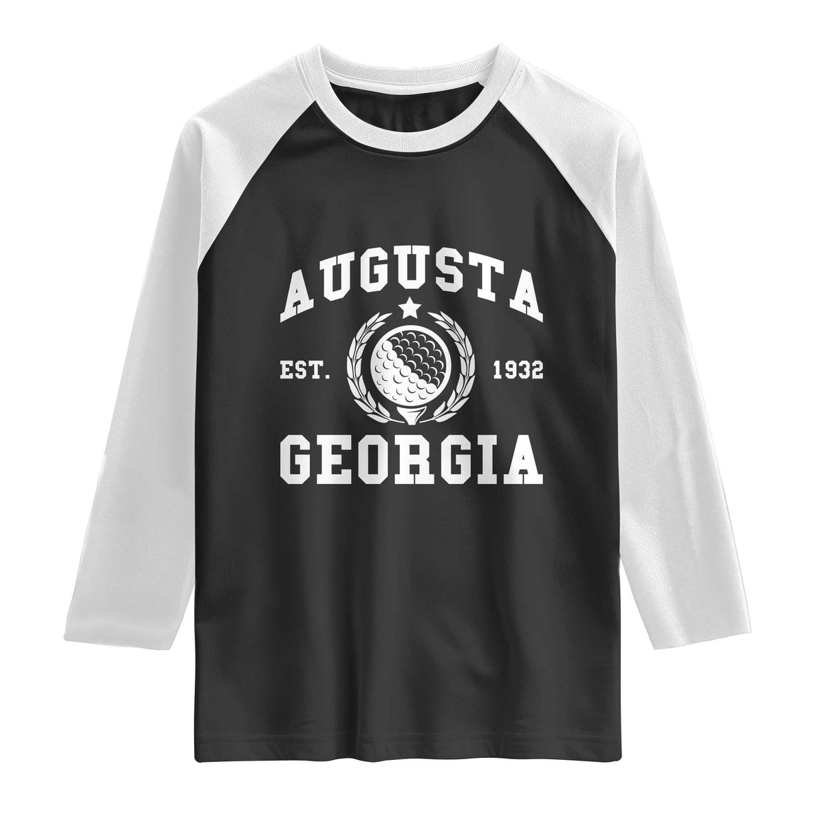 Generic Augusta Georgia Raglan Shirt Vintage Style Golf Pullover Golf Lover Gift