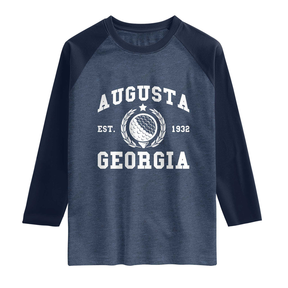 Generic Augusta Georgia Raglan Shirt Vintage Style Golf Pullover Golf Lover Gift