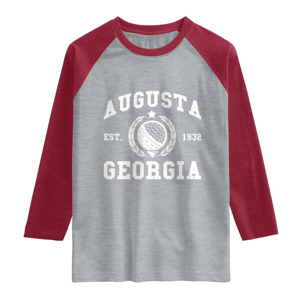 Generic Augusta Georgia Raglan Shirt Vintage Style Golf Pullover Golf Lover Gift