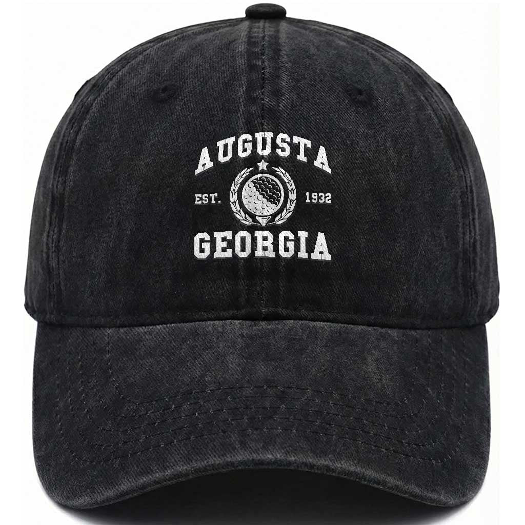 Generic Augusta Georgia Washed Cotton Baseball Cap Vintage Style Golf Pullover Golf Lover Gift