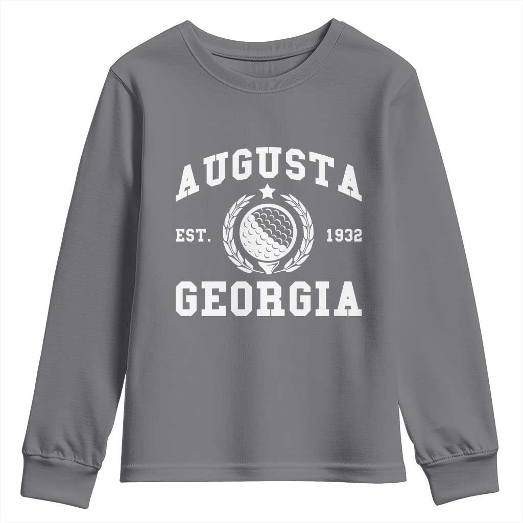 Generic Augusta Georgia Youth Sweatshirt Vintage Style Golf Pullover Golf Lover Gift