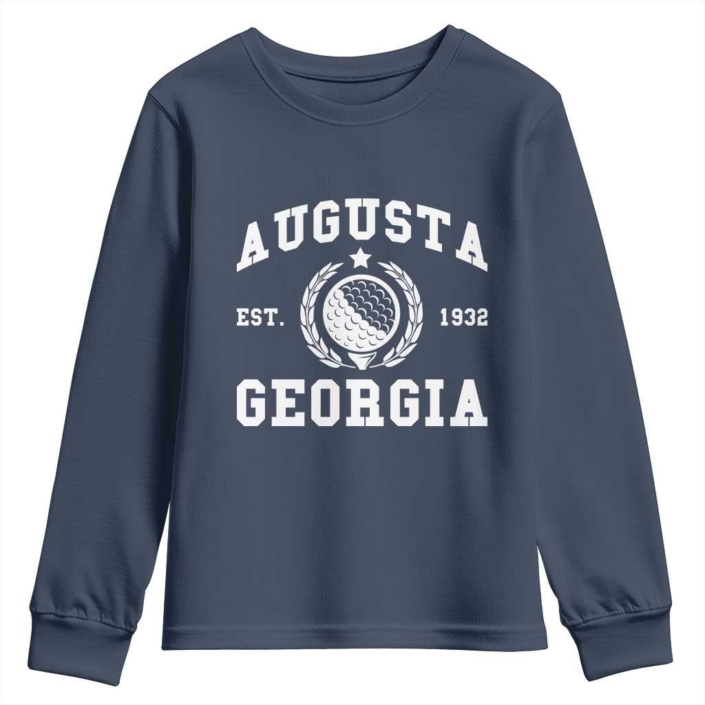 Generic Augusta Georgia Youth Sweatshirt Vintage Style Golf Pullover Golf Lover Gift