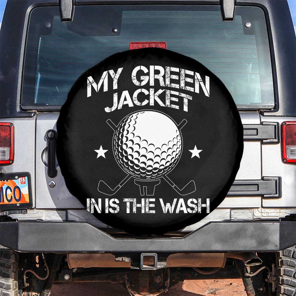 My Jacket Is In The Wash Funny Golfer Spare Tire Cover Georgia Green Golfing Tournament Humor