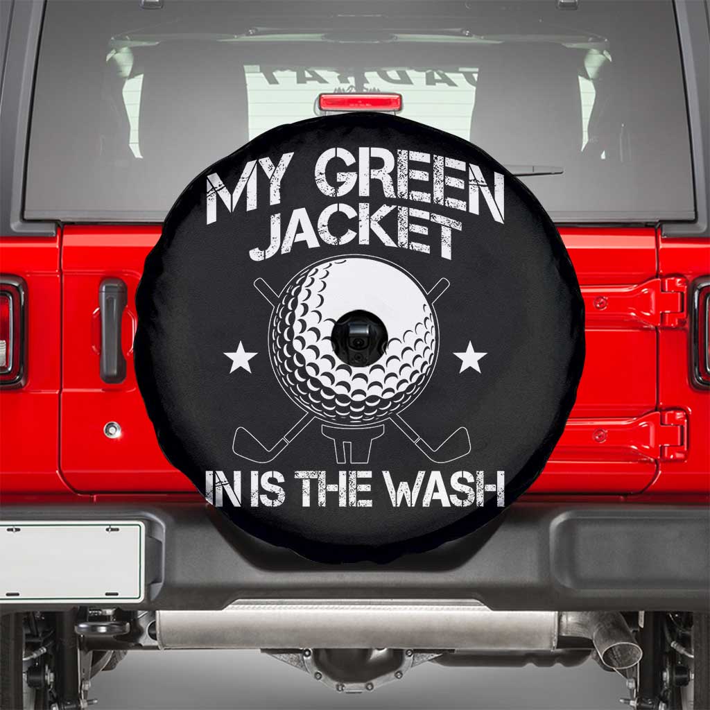 My Jacket Is In The Wash Funny Golfer Spare Tire Cover Georgia Green Golfing Tournament Humor