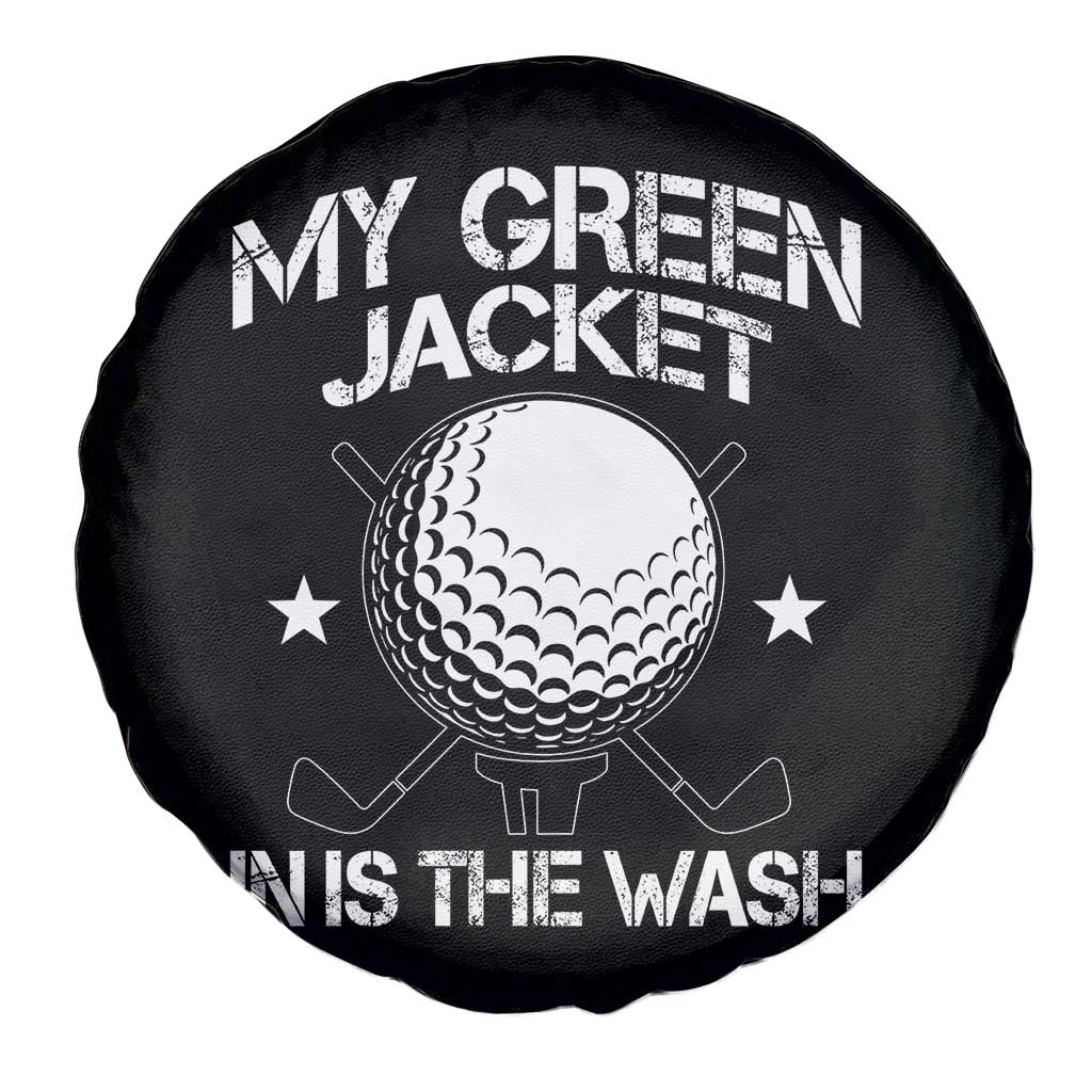 My Jacket Is In The Wash Funny Golfer Spare Tire Cover Georgia Green Golfing Tournament Humor