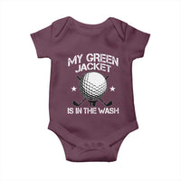 My Jacket Is In The Wash Funny Golfer Baby Onesie Georgia Green Golfing Tournament Humor