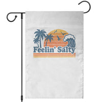 Funny Feelin Salty Garden Flag Retro Beach Summer Vacation - Wonder Print Shop