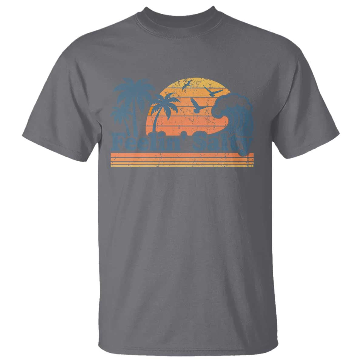 Funny Feelin Salty T Shirt Retro Beach Summer Vacation - Wonder Print Shop