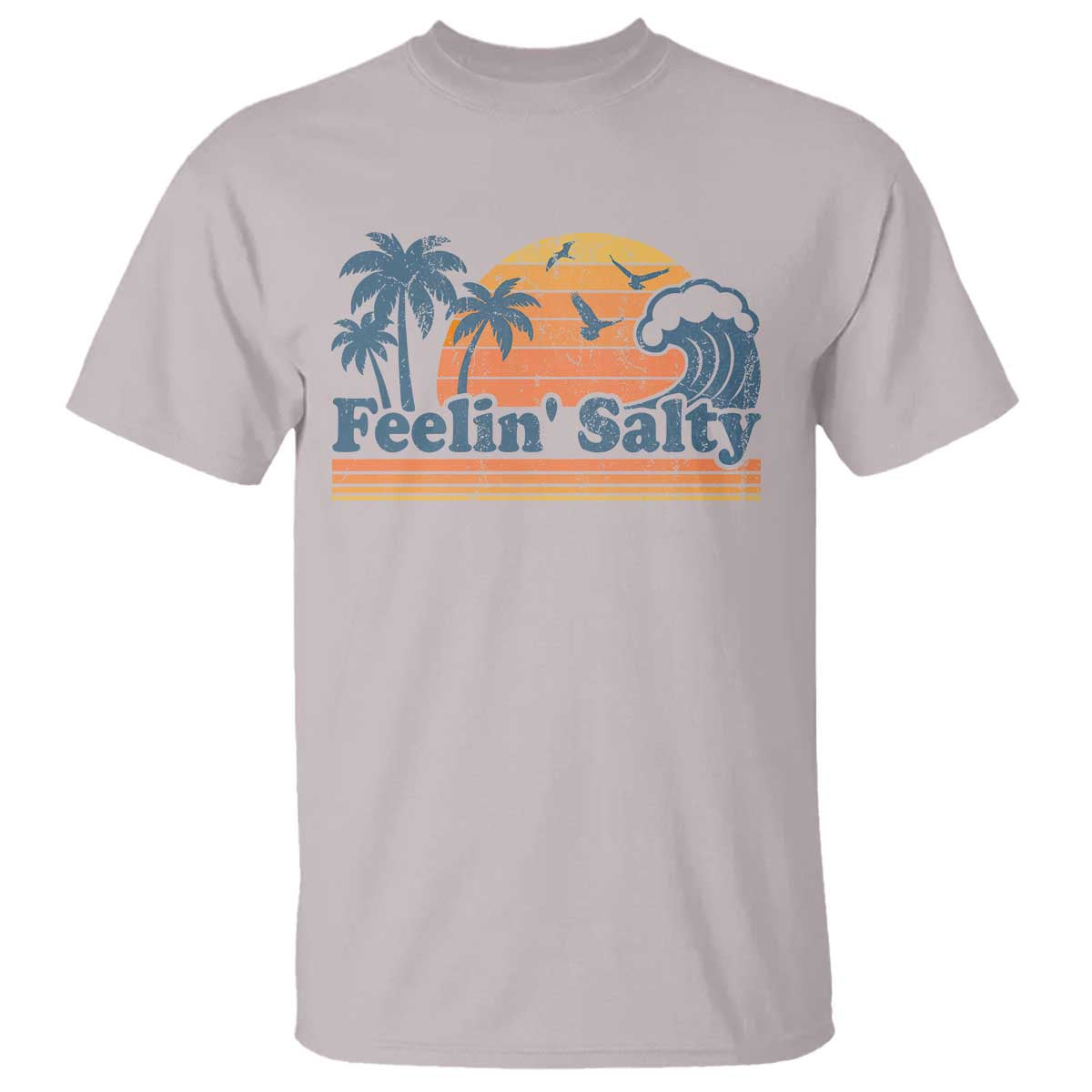 Funny Feelin Salty T Shirt Retro Beach Summer Vacation - Wonder Print Shop