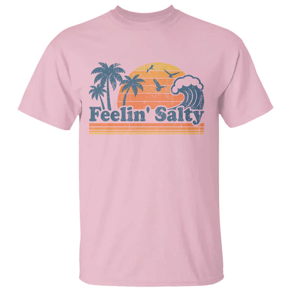 Funny Feelin Salty T Shirt Retro Beach Summer Vacation - Wonder Print Shop