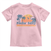Funny Feelin Salty Toddler T Shirt Retro Beach Summer Vacation - Wonder Print Shop