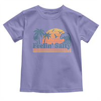 Funny Feelin Salty Toddler T Shirt Retro Beach Summer Vacation - Wonder Print Shop