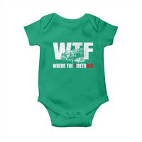 Funny Firefighter Baby Onesie WTF What The Firetruck Fireman Gift - Wonder Print Shop