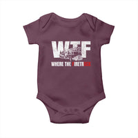 Funny Firefighter Baby Onesie WTF What The Firetruck Fireman Gift - Wonder Print Shop