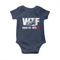 Funny Firefighter Baby Onesie WTF What The Firetruck Fireman Gift - Wonder Print Shop