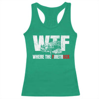 Funny Firefighter Racerback Tank Top WTF What The Firetruck Fireman Gift - Wonder Print Shop