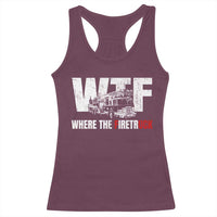 Funny Firefighter Racerback Tank Top WTF What The Firetruck Fireman Gift - Wonder Print Shop