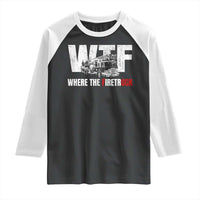 Funny Firefighter Raglan Shirt WTF What The Firetruck Fireman Gift - Wonder Print Shop
