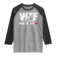 Funny Firefighter Raglan Shirt WTF What The Firetruck Fireman Gift - Wonder Print Shop