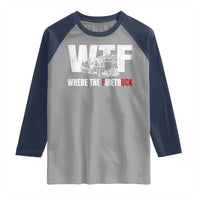 Funny Firefighter Raglan Shirt WTF What The Firetruck Fireman Gift - Wonder Print Shop