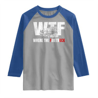 Funny Firefighter Raglan Shirt WTF What The Firetruck Fireman Gift - Wonder Print Shop