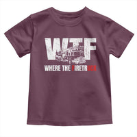 Funny Firefighter Toddler T Shirt WTF What The Firetruck Fireman Gift - Wonder Print Shop