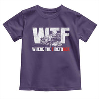 Funny Firefighter Toddler T Shirt WTF What The Firetruck Fireman Gift - Wonder Print Shop