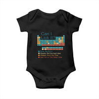 Can I Lick It Periodic Table Baby Onesie Funny Chemistry Science Teacher Student - Wonder Print Shop