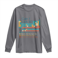 Can I Lick It Periodic Table Long Sleeve Shirt Funny Chemistry Science Teacher Student - Wonder Print Shop
