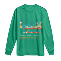 Can I Lick It Periodic Table Long Sleeve Shirt Funny Chemistry Science Teacher Student - Wonder Print Shop