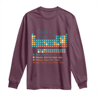 Can I Lick It Periodic Table Long Sleeve Shirt Funny Chemistry Science Teacher Student - Wonder Print Shop