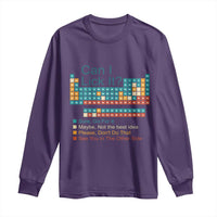 Can I Lick It Periodic Table Long Sleeve Shirt Funny Chemistry Science Teacher Student - Wonder Print Shop