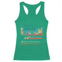 Can I Lick It Periodic Table Racerback Tank Top Funny Chemistry Science Teacher Student - Wonder Print Shop