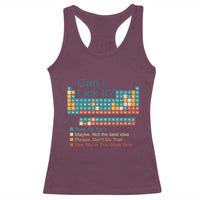 Can I Lick It Periodic Table Racerback Tank Top Funny Chemistry Science Teacher Student - Wonder Print Shop
