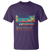 Can I Lick It Periodic Table T Shirt Funny Chemistry Science Teacher Student - Wonder Print Shop