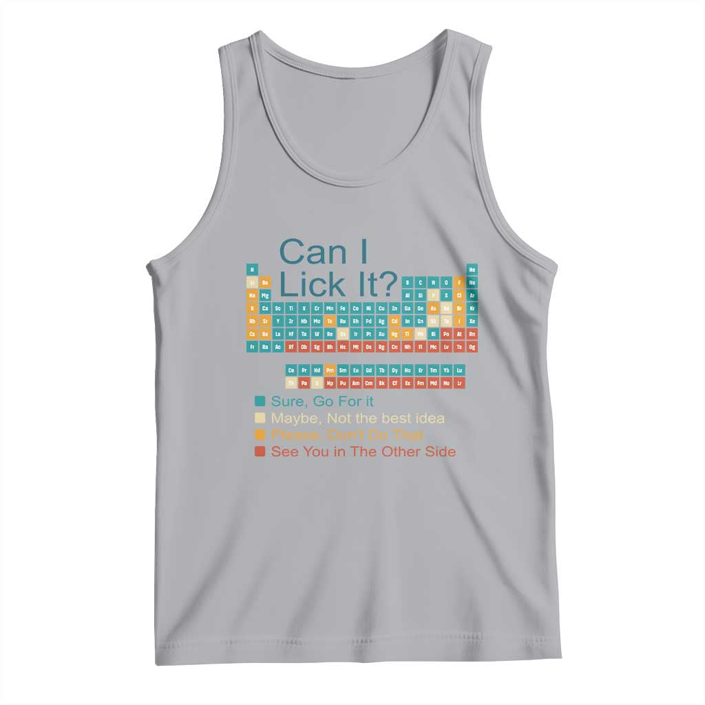 Can I Lick It Periodic Table Tank Top Funny Chemistry Science Teacher Student - Wonder Print Shop