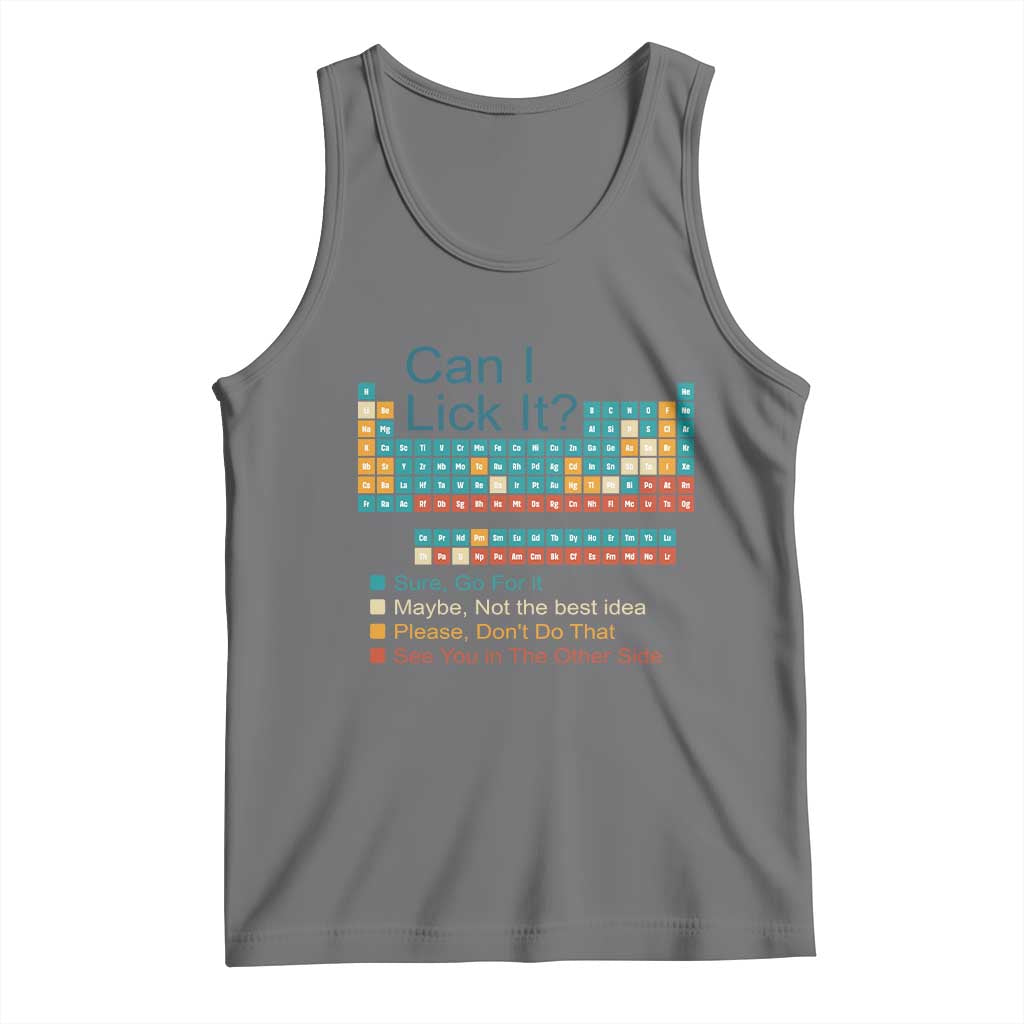 Can I Lick It Periodic Table Tank Top Funny Chemistry Science Teacher Student - Wonder Print Shop