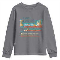 Can I Lick It Periodic Table Youth Sweatshirt Funny Chemistry Science Teacher Student - Wonder Print Shop