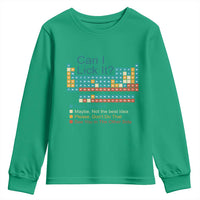 Can I Lick It Periodic Table Youth Sweatshirt Funny Chemistry Science Teacher Student - Wonder Print Shop