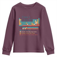 Can I Lick It Periodic Table Youth Sweatshirt Funny Chemistry Science Teacher Student - Wonder Print Shop