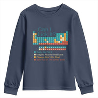 Can I Lick It Periodic Table Youth Sweatshirt Funny Chemistry Science Teacher Student - Wonder Print Shop