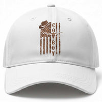 Retro Cowboy Baseball Cap USA Flag Texas Western Country Rodeo Southern