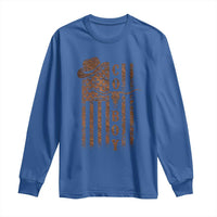 Retro Cowboy Long Sleeve Shirt USA Flag Texas Western Country Rodeo Southern