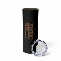 Retro Cowboy Skinny Tumbler USA Flag Texas Western Country Rodeo Southern