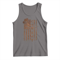 Retro Cowboy Tank Top USA Flag Texas Western Country Rodeo Southern