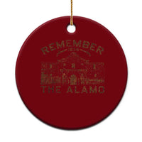 Remember The Alamo Ceramic Ornament Texas Souvenir History San Antonio Pride - Wonder Print Shop