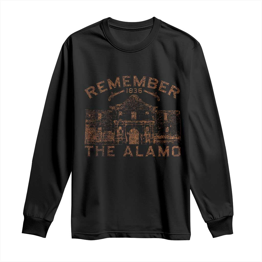 Remember The Alamo Long Sleeve Shirt Texas Souvenir History San Antonio Pride - Wonder Print Shop