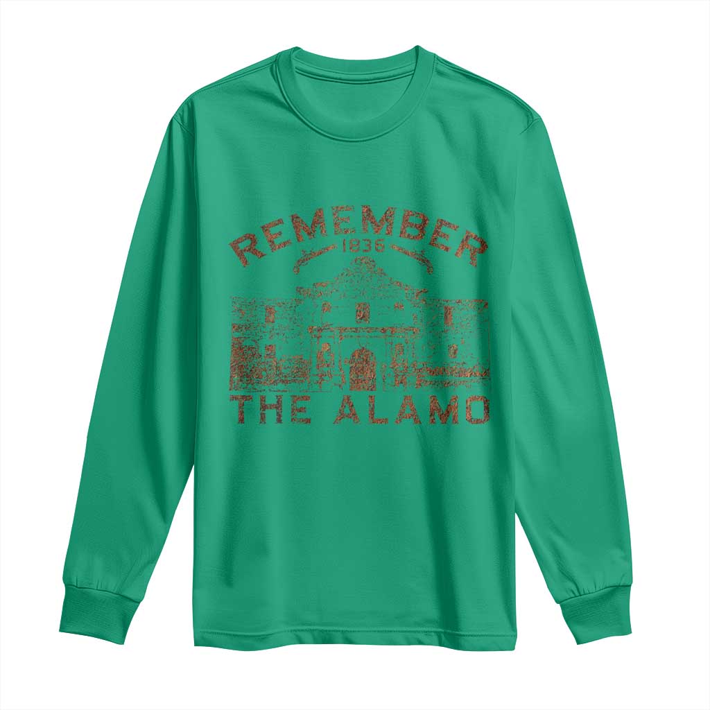 Remember The Alamo Long Sleeve Shirt Texas Souvenir History San Antonio Pride - Wonder Print Shop
